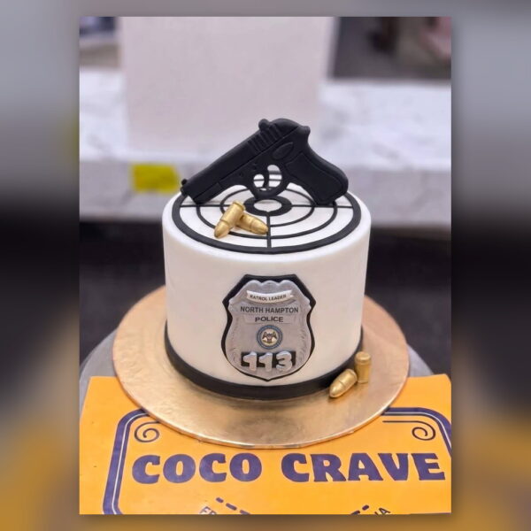 Police Badge Cake in Lahore — delivered in Lahore Cake Delivery Dha, Lahore