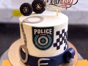 Police Cake with Handcuffs in Lahore