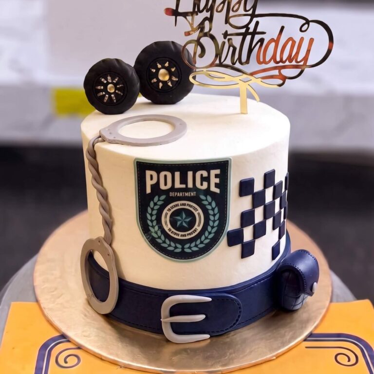 Police Cake with Handcuffs in Lahore