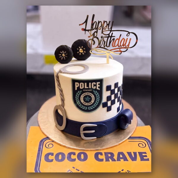 Police Cake with Handcuffs in Lahore — delivered in Lake City, Lahore
