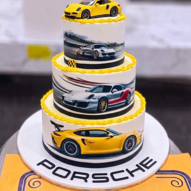 Porsche Sports Car Cake in Lahore