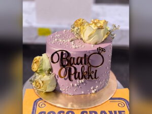 Purple Baat Pakki Cake with Roses in Lahore — CocoCrave.pk Lahore