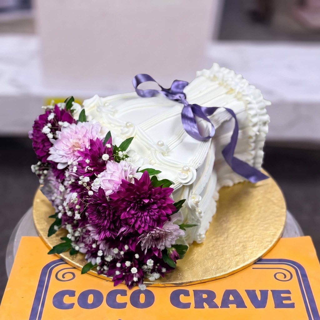 Purple Floral Ruffle Birthday Cake in Lahore Purple Floral Ruffle Birthday Cake in Lahore — CocoCrave Lahore