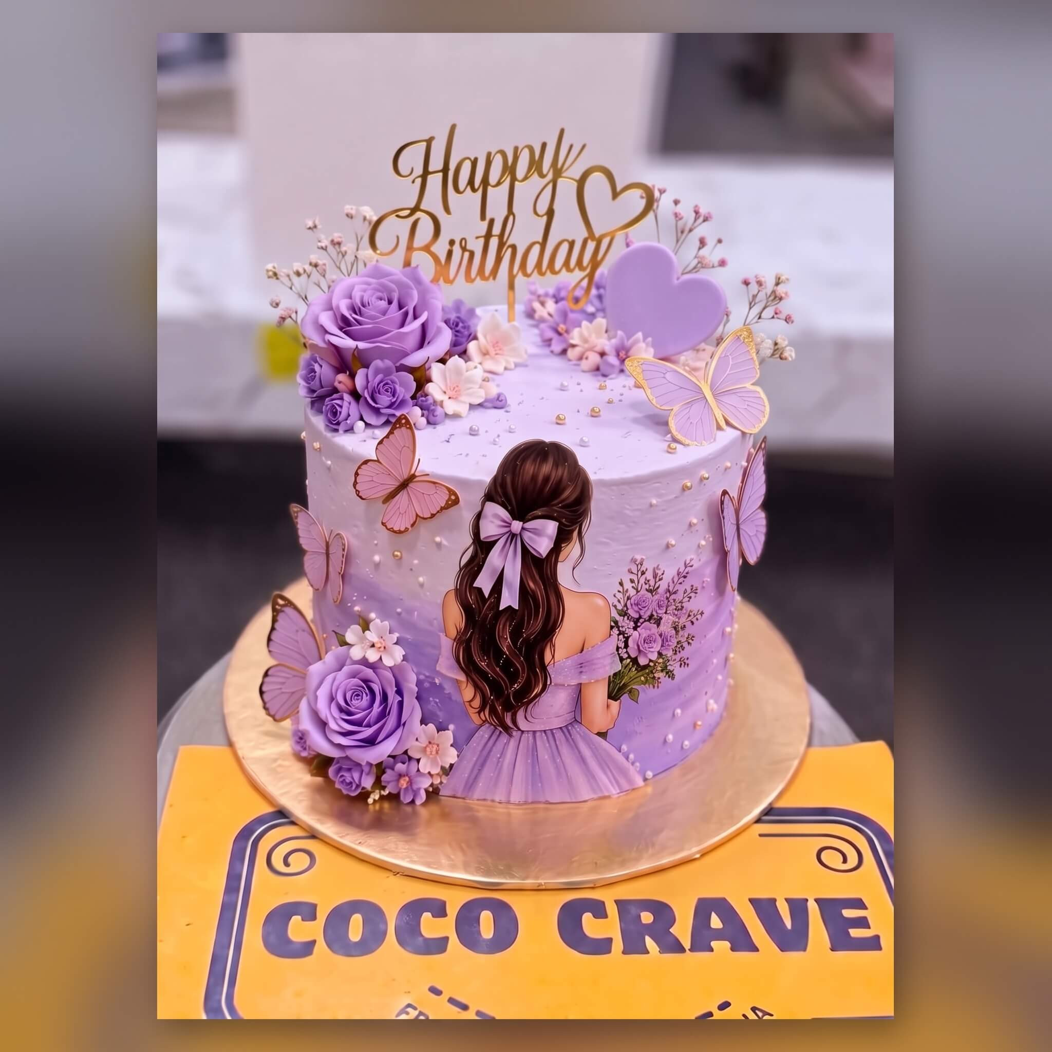 Purple Princess Doll Birthday Cake in Lahore Purple Princess Doll Birthday Cake in Lahore — CocoCrave Lahore