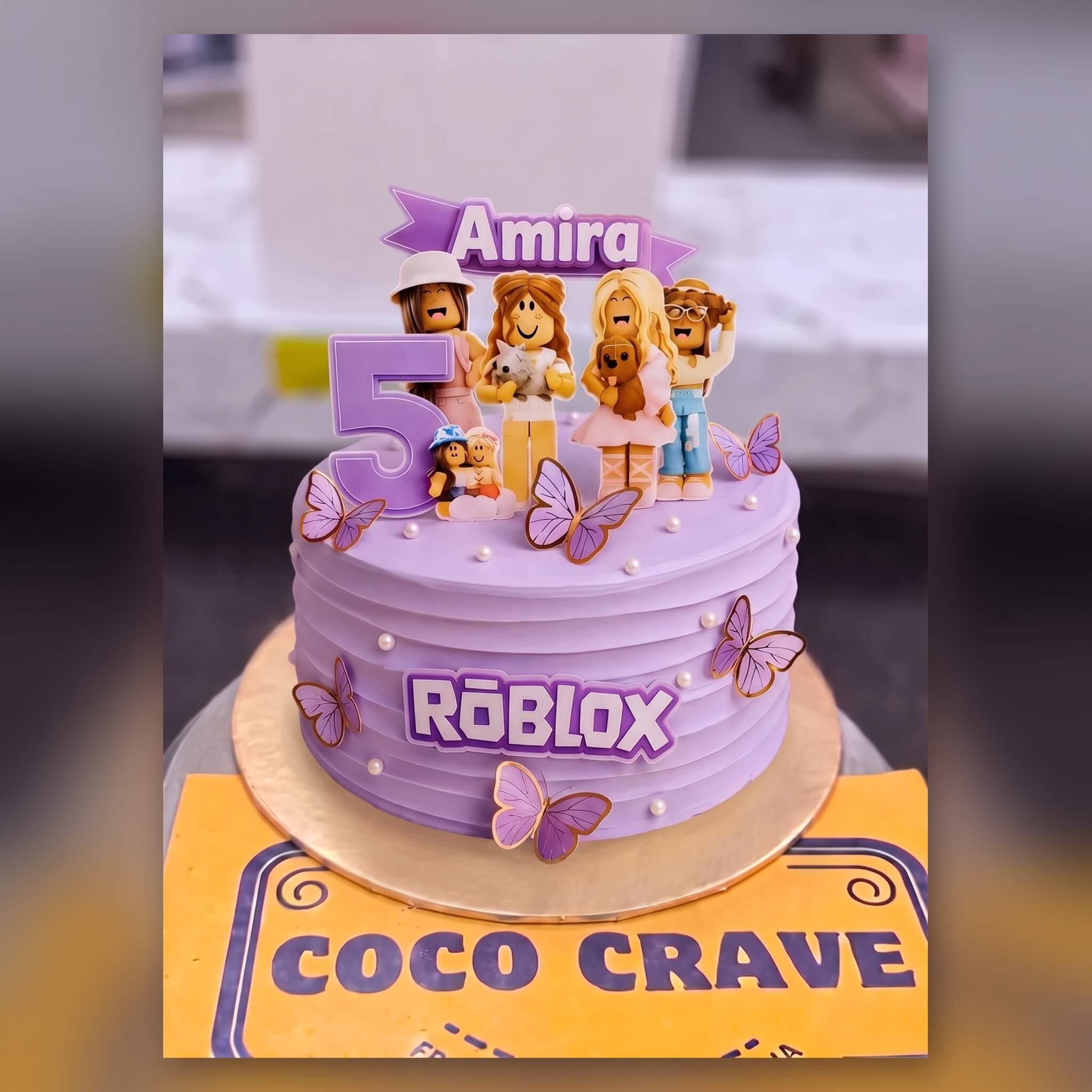 Purple Roblox Doll Birthday Cake in Lahore Purple Roblox Doll Birthday Cake in Lahore — CocoCrave Lahore