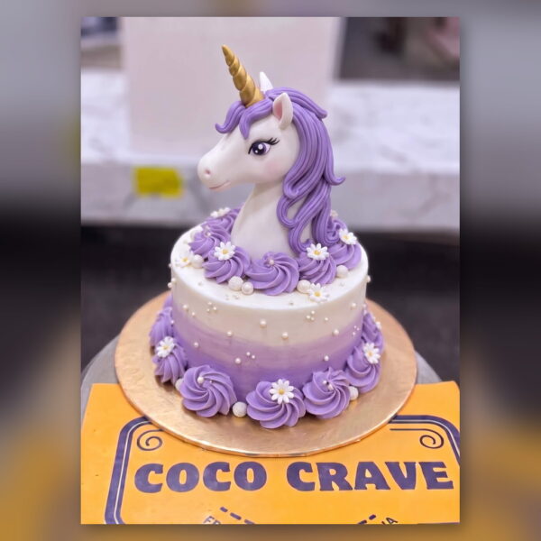 Purple Unicorn Figure Birthday Cake in Lahore — delivered in Sabzazar, Lahore