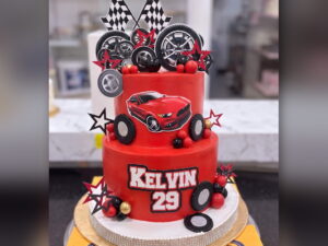 Red Racing Car Cake in Lahore
