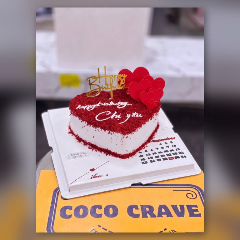 Red Velvet Heart Cake with Roses in Lahore