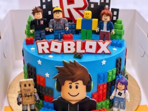 Roblox City Birthday Cake in Lahore