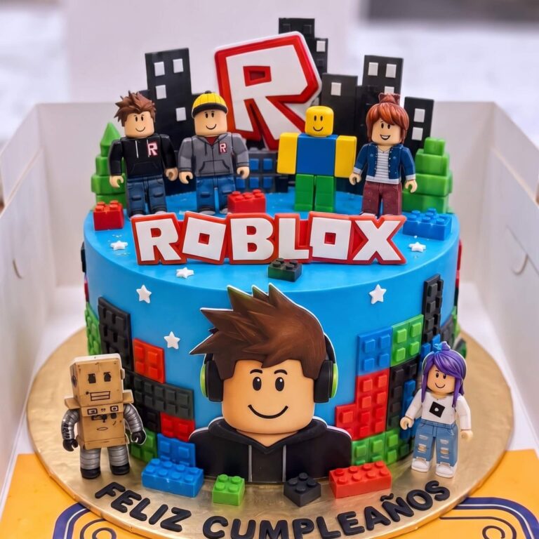Roblox City Birthday Cake in Lahore