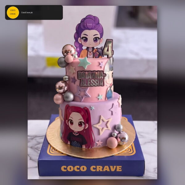 Rockstar Girls Purple Cake in Lahore — delivered in Lahore