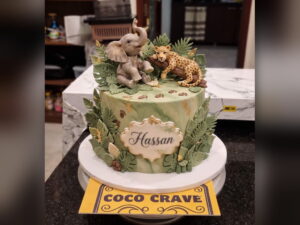 Safari Animal Cake in Lahore