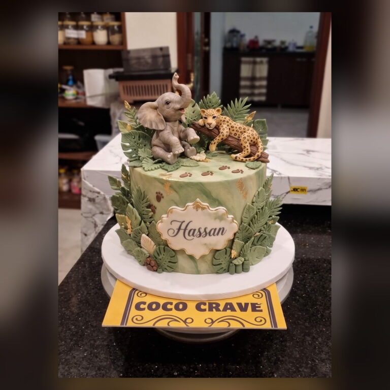 Safari Animal Cake in Lahore