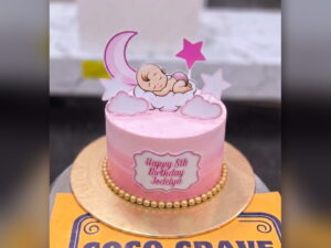 Sleeping Baby Moon and Stars Cake in Lahore — CocoCrave.pk Lahore