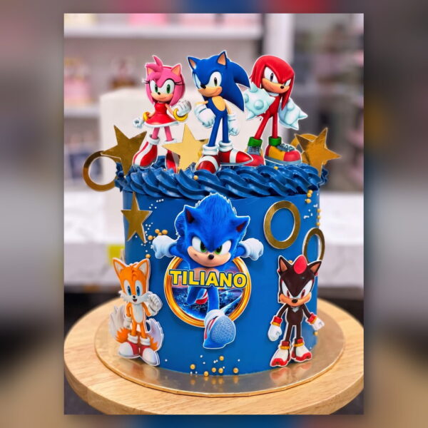 Sonic Characters Birthday Cake in Lahore — delivered in Lake City, Lahore
