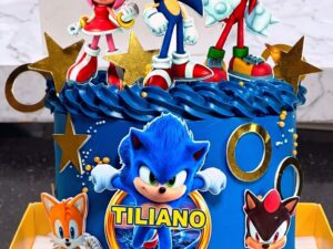 Sonic Friends Blue Birthday Cake in Lahore