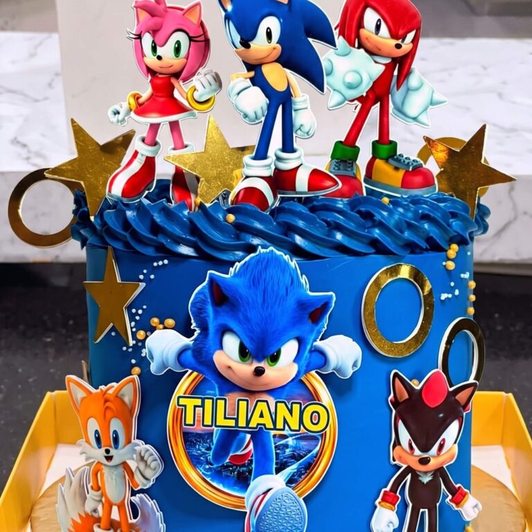 Sonic Friends Blue Birthday Cake in Lahore