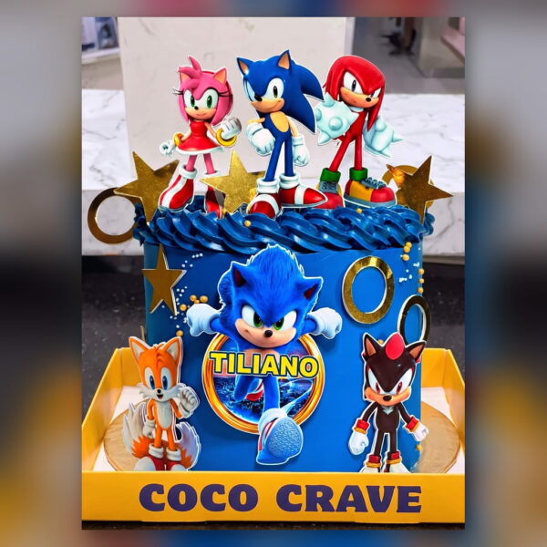 Sonic Friends Blue Birthday Cake in Lahore — delivered in Sabzazar, Lahore