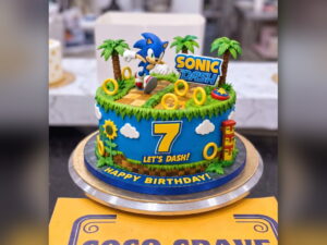 Sonic Palm Tree Birthday Cake in Lahore