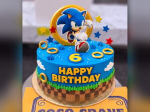 Sonic Rings 6th Birthday Cake in Lahore
