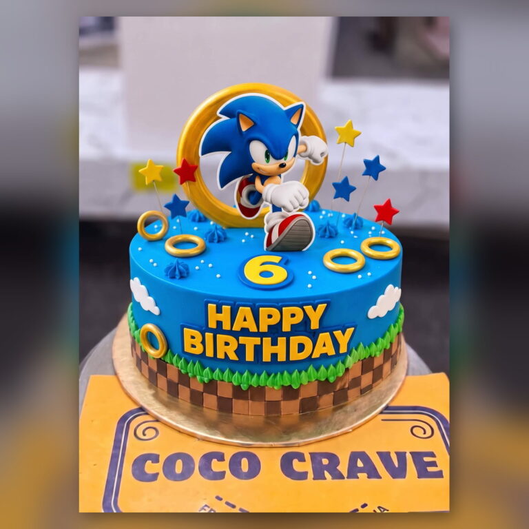 Sonic Rings 6th Birthday Cake in Lahore
