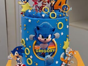 Sonic Team 4th Birthday Cake in Lahore