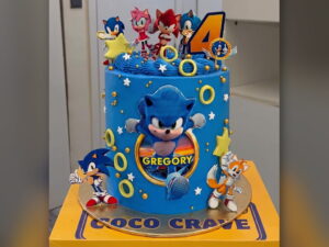 Sonic Team 4th Birthday Cake in Lahore