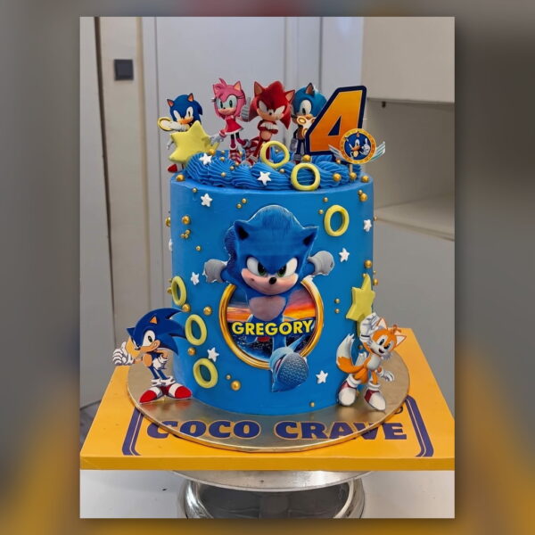 Sonic Team 4th Birthday Cake in Lahore — delivered in Lake City, Lahore