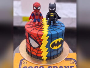 Spiderman and Batman Cake in Lahore — CocoCrave.pk Lahore