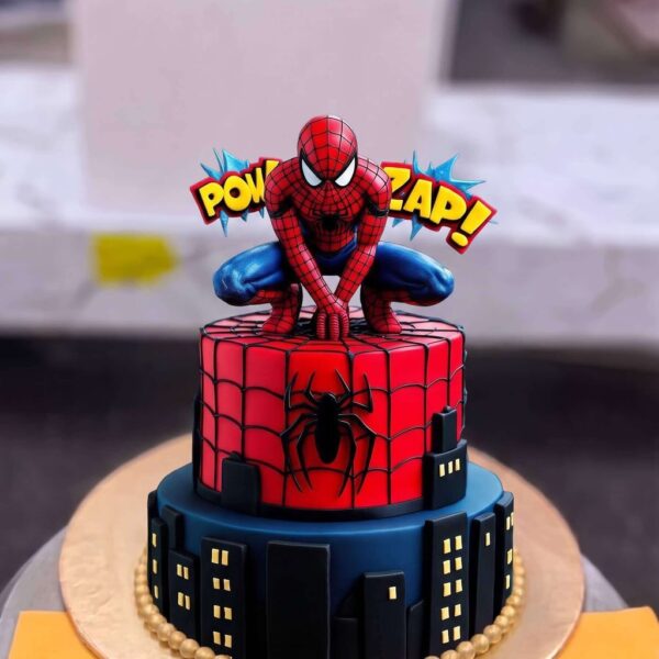 Spiderman Number Cake in Lahore — delivered in Lake City, Lahore