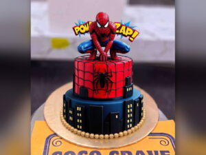 Spiderman Number Cake in Lahore