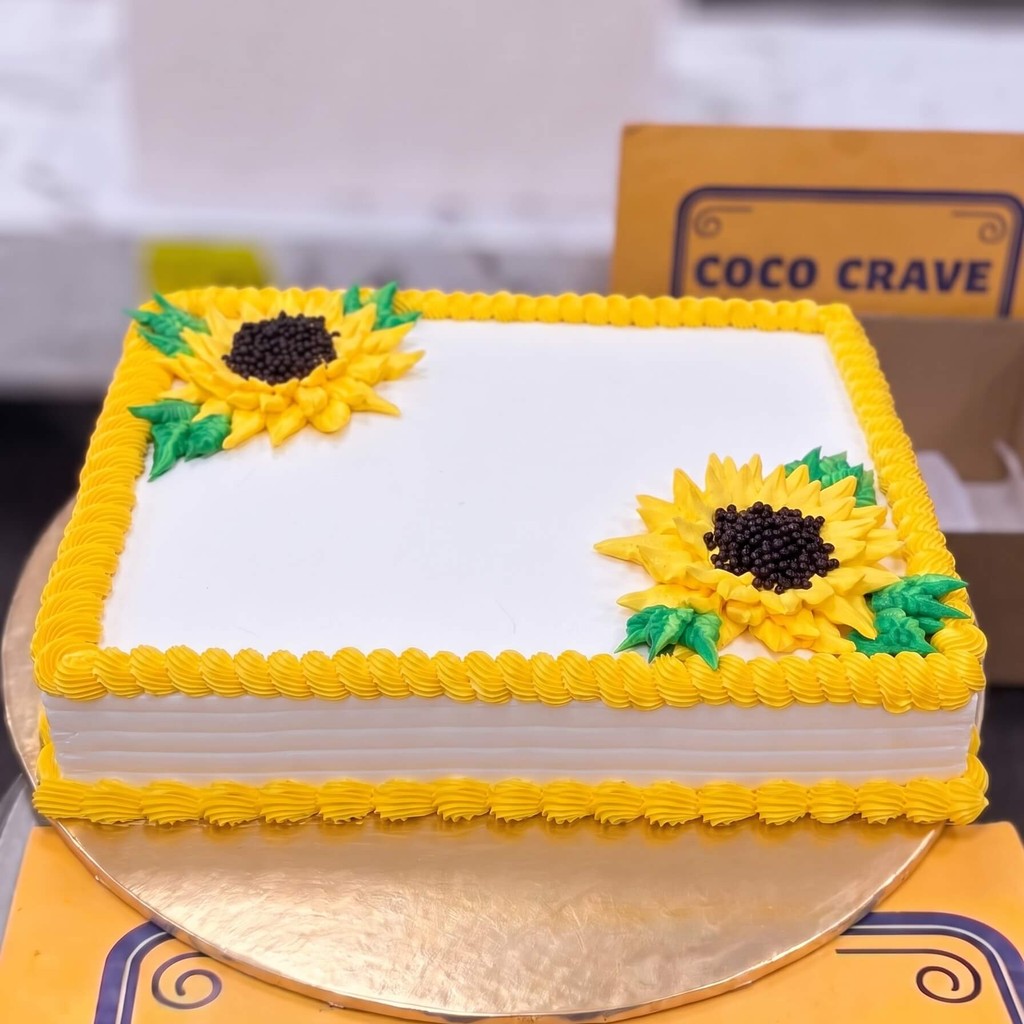 Sunflower Sheet Cake in Lahore Sunflower Sheet Cake by CocoCrave.pk in Lahore