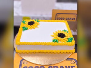 Sunflower Sheet Cake in Lahore