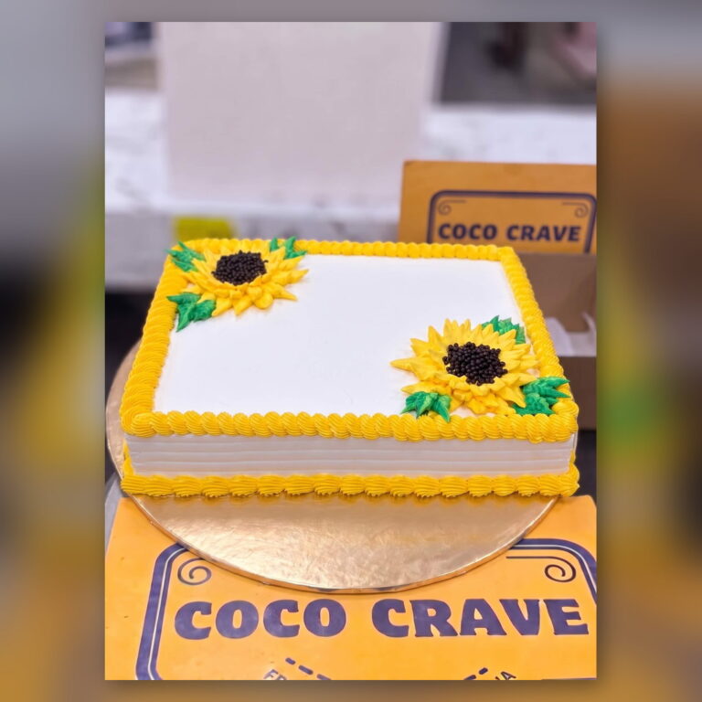 Sunflower Sheet Cake in Lahore