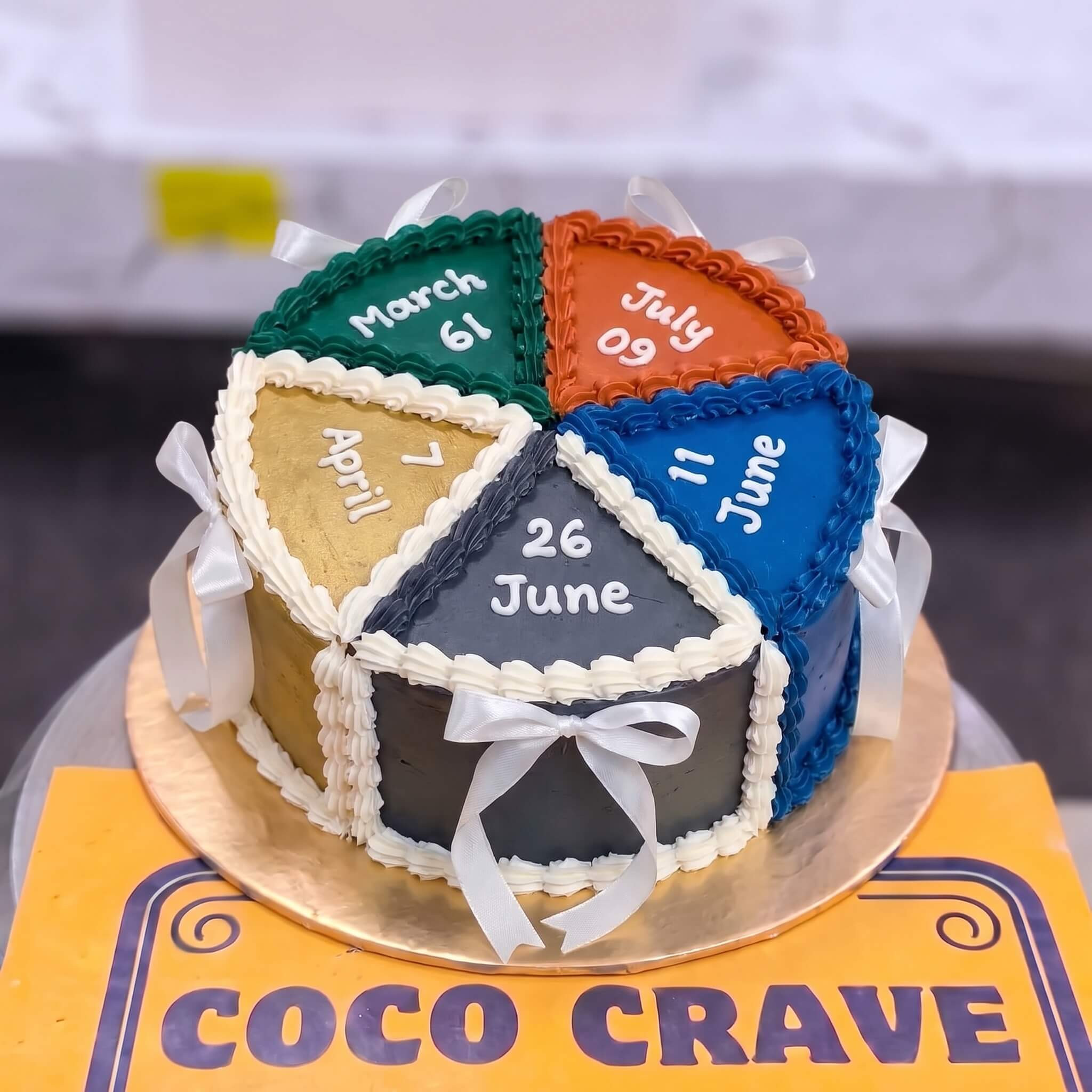Three Colour Friendship Heart Cake in Lahore Three Colour Friendship Heart Cake in Lahore — CocoCrave Lahore