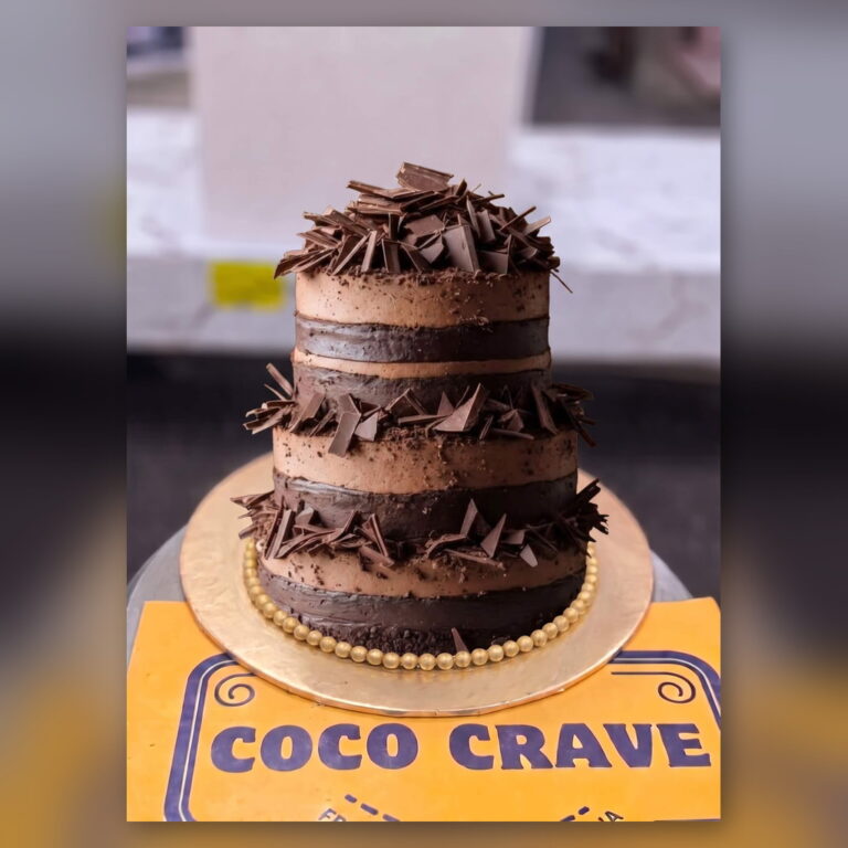 Three Tier Chocolate Coffee Cake in Lahore
