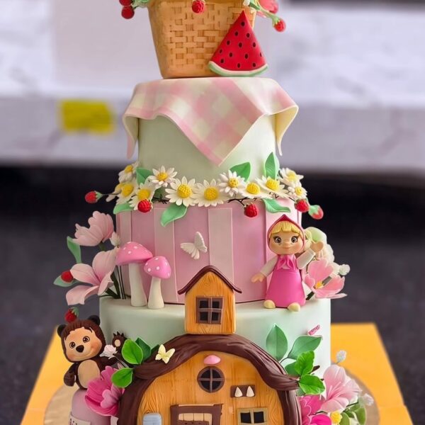 Three Tier Fairy House Cake in Lahore — delivered in Lahore