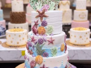 Three Tier Mermaid Under the Sea Cake in Lahore — delivered in Bahria Town, Lahore