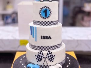 Three Tier Racing Car Cake in Lahore