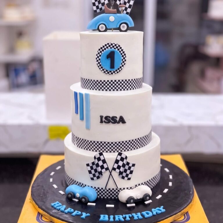 Three Tier Racing Car Cake in Lahore