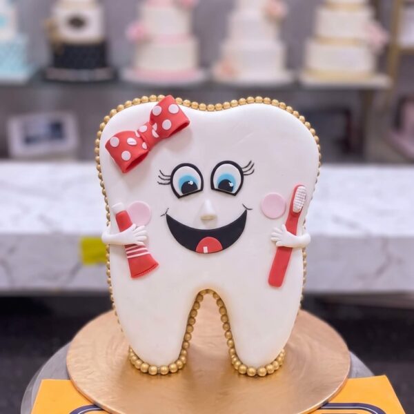 Tooth Shaped Dentist Cake in Lahore — delivered in Lahore