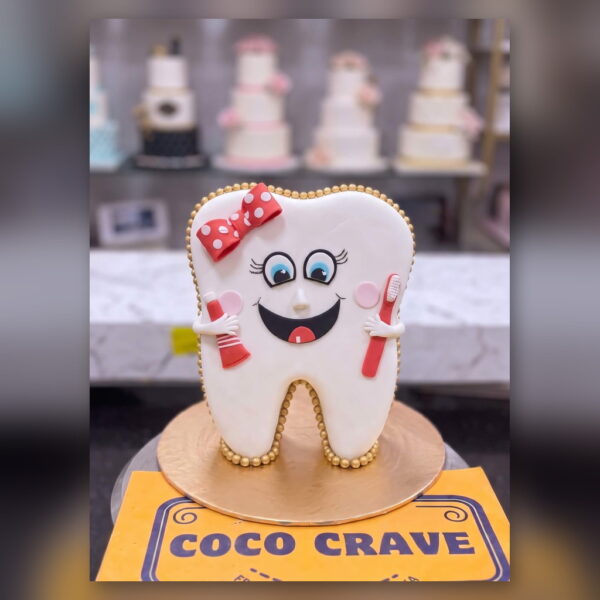 Tooth Shaped Dentist Cake in Lahore — delivered in Lahore Cake Delivery Dha, Lahore