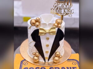 Tuxedo 60th Birthday Cake in Lahore