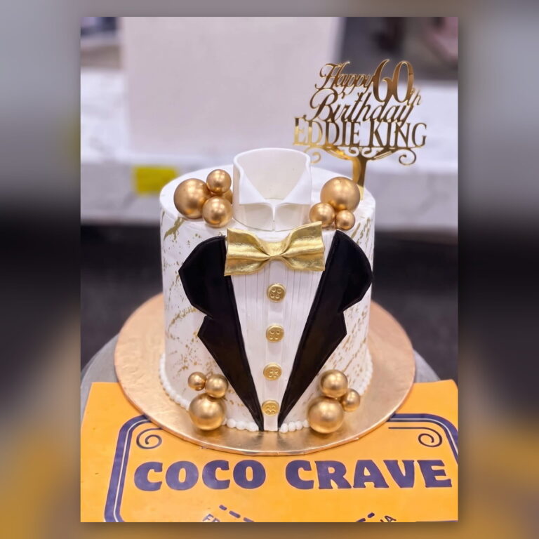 Tuxedo 60th Birthday Cake in Lahore