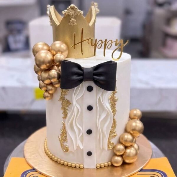 Tuxedo Crown Cake in Lahore — delivered in Eme Society, Lahore