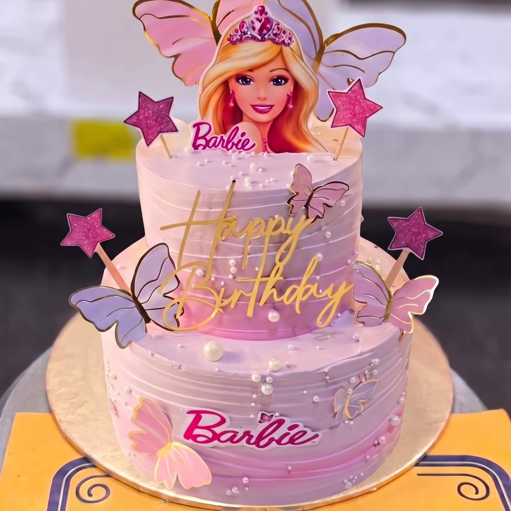 Two Tier Barbie Cake in Lahore Two Tier Barbie Cake by CocoCrave.pk in Lahore