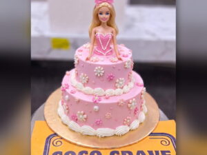 Two Tier Barbie Doll Cake in Lahore — CocoCrave.pk Lahore