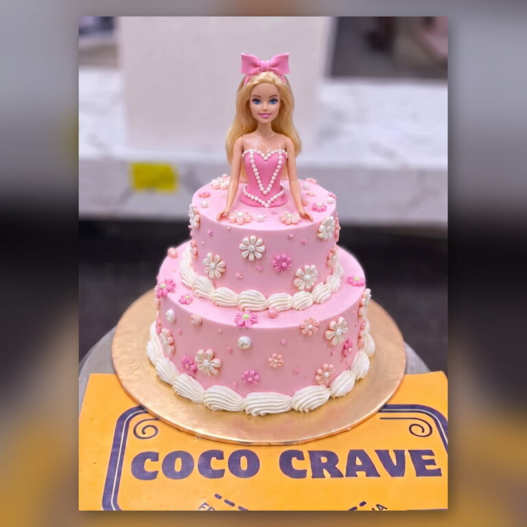 Two Tier Barbie Doll Cake in Lahore