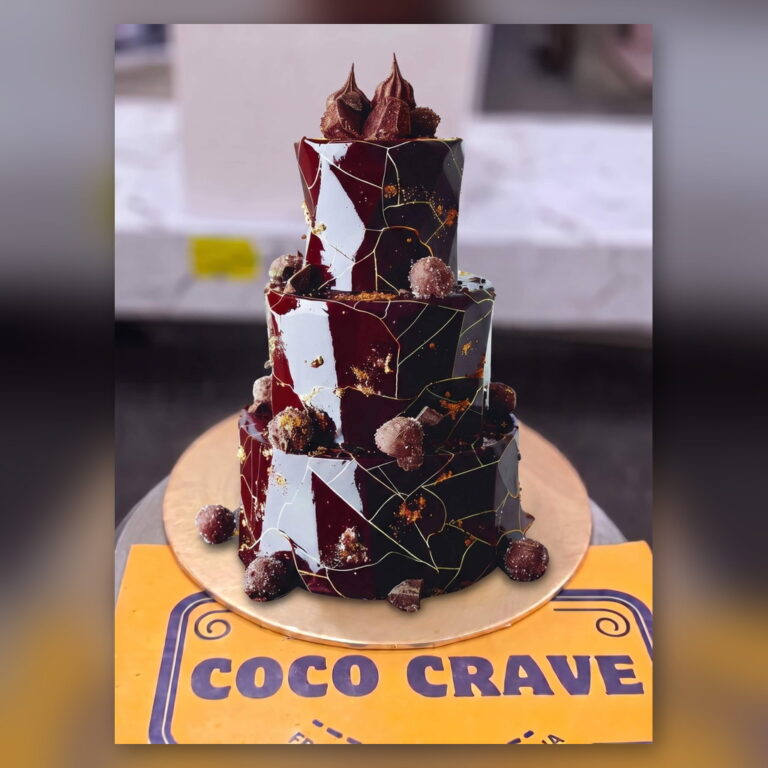 Two Tier Chocolate Marble Cake in Lahore