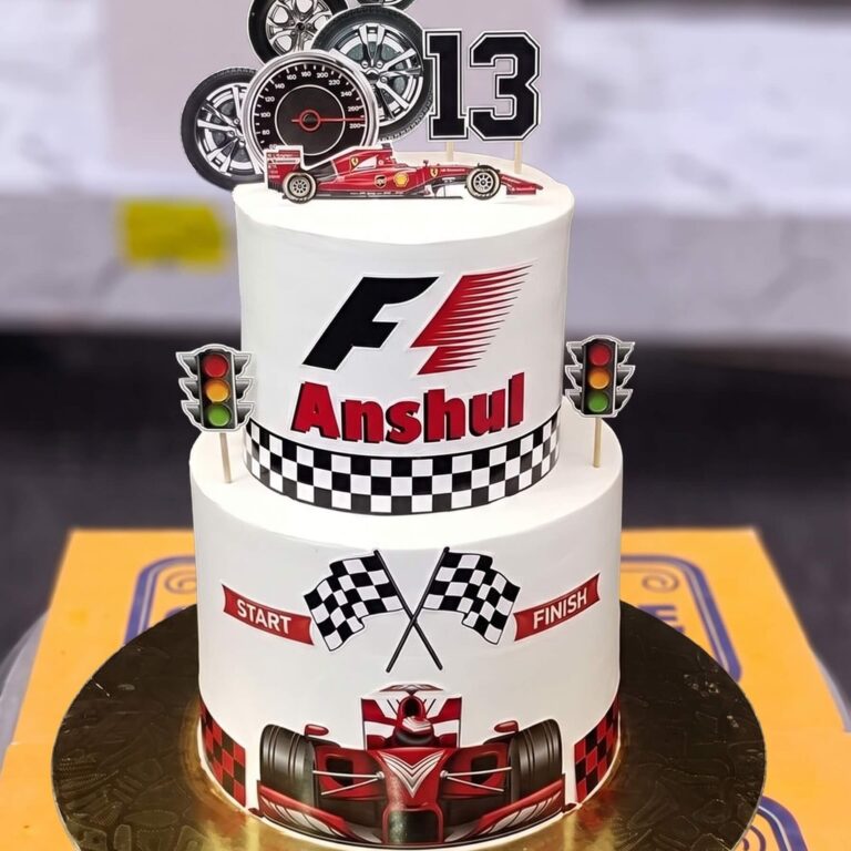 Two Tier F1 Racing Cake in Lahore
